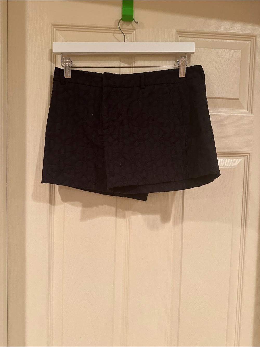 Elle Black Quilted Skort Shorts